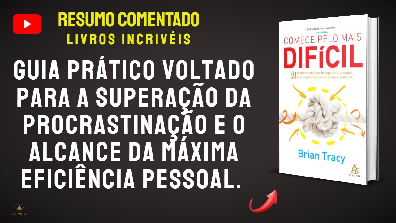 Livro Comentado: Comece pelo mais Difícil.