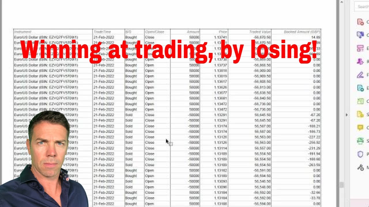 Winning at trading, by losing!