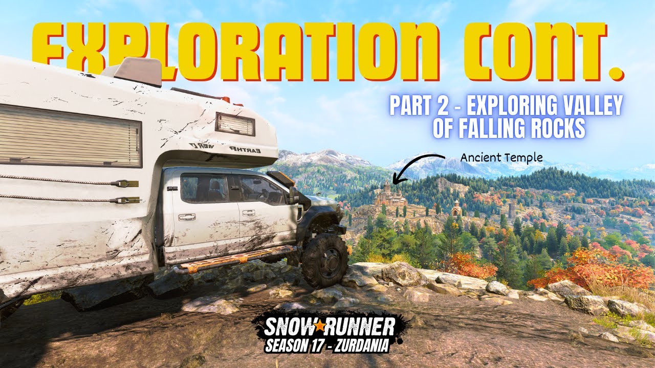 Exploring The Valley of Falling Rocks 🪨! Completing Driving Through Contract - SnowRunner Season 17