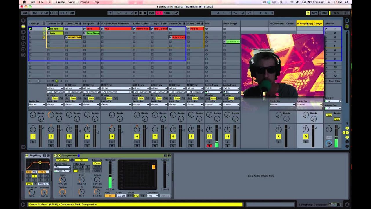 Ableton Live SideChaining Tutorial with AfroDJMac