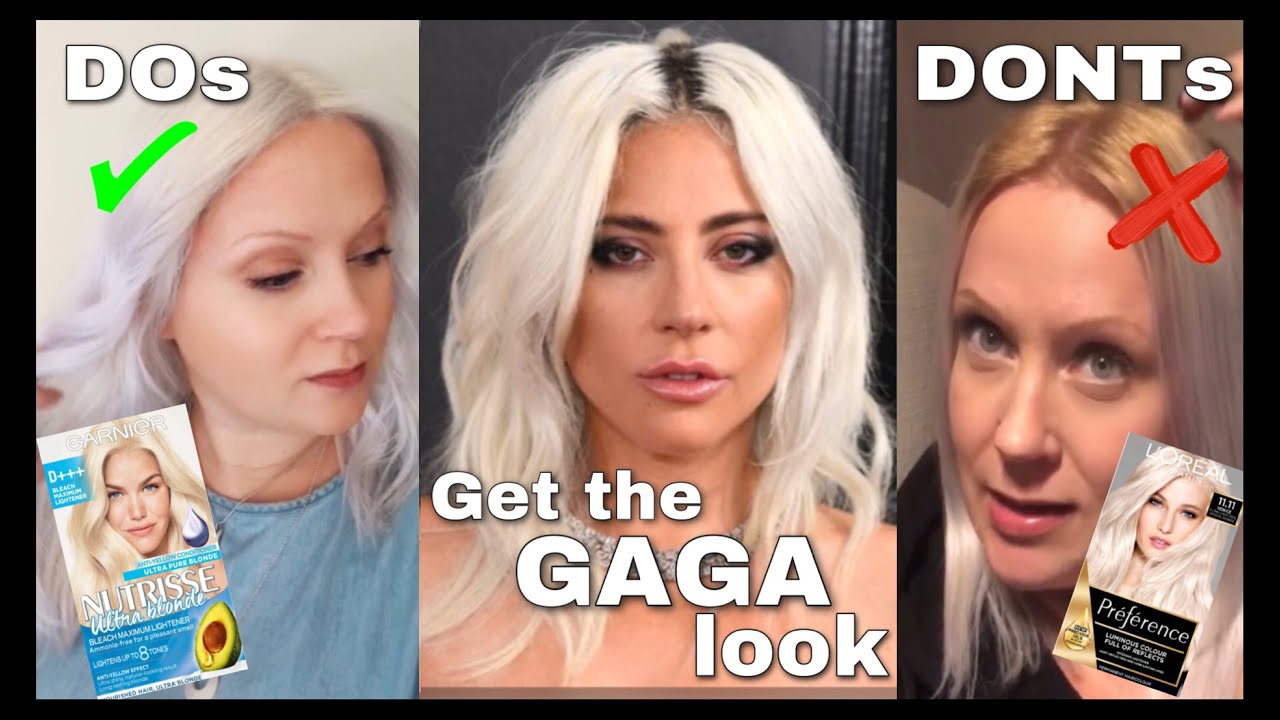 How to dye your own hair platinum blonde at home 2021 | GAGA style | Garnier Nutrisse ultra blonde |