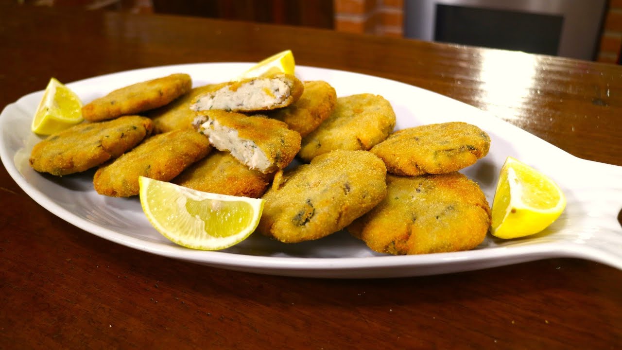 Medaglioni  di alici con purea