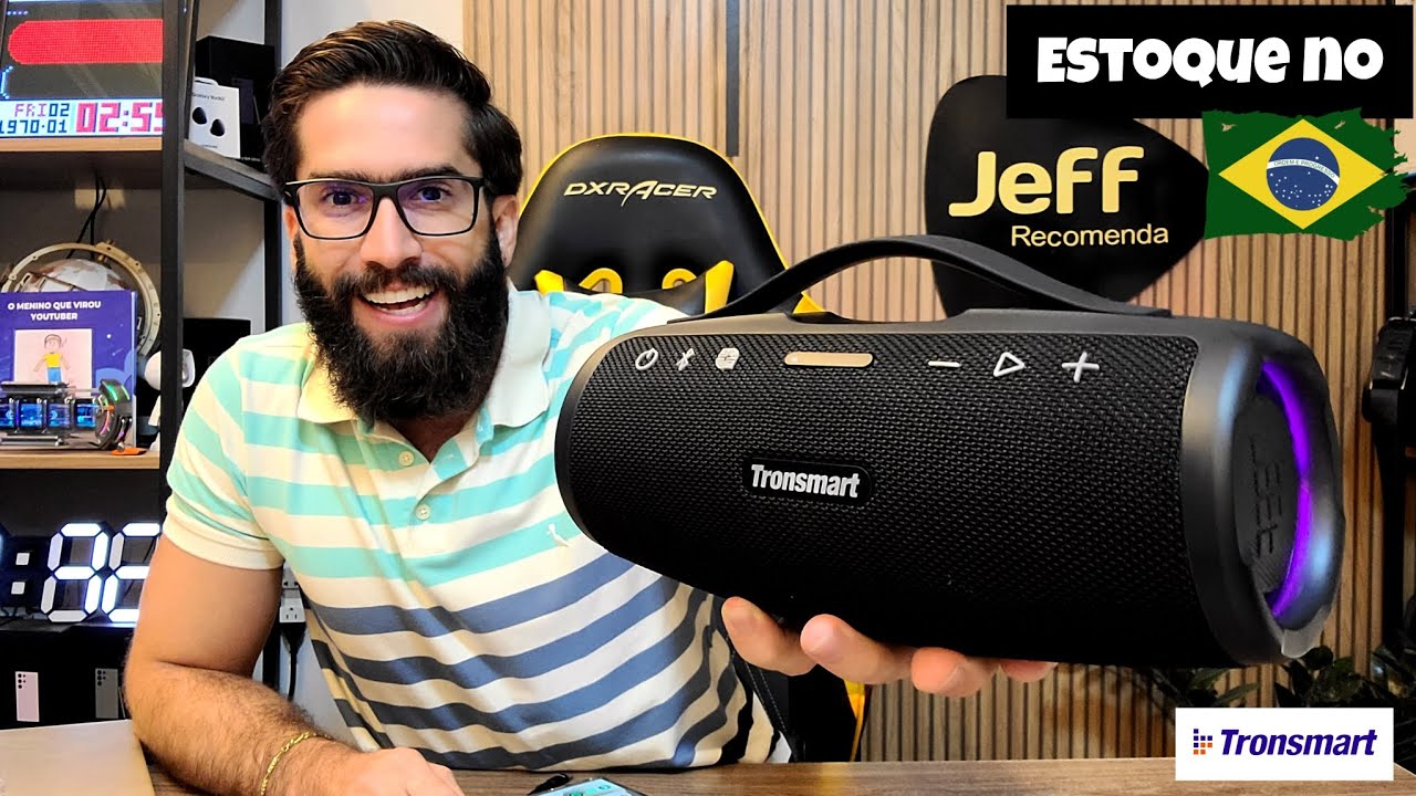 Caixa de som TRONSMART MIRTUNE S100: TÁ MAIS BARATA e com ESTOQUE NO BRASIL! 😱