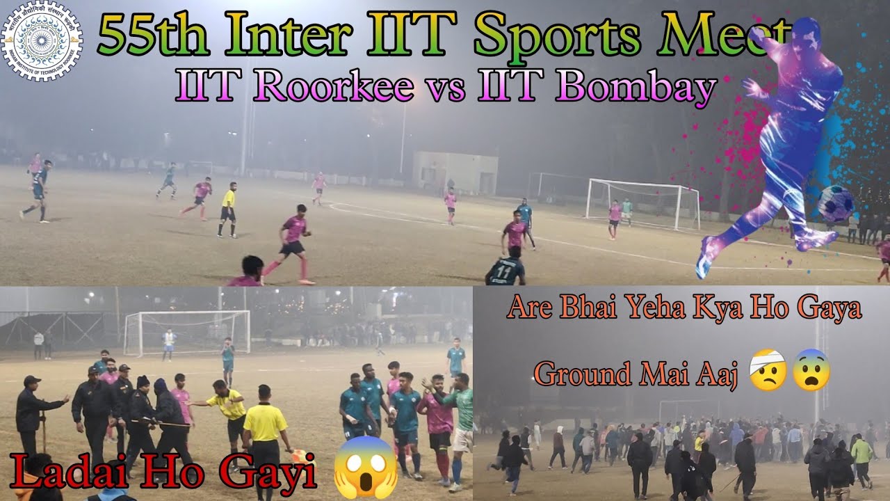 Full Video : Quarter-Final Football ⚽ Match | IIT Roorkee vs IIT Bombay | 55th Inter IIT Sports Meet