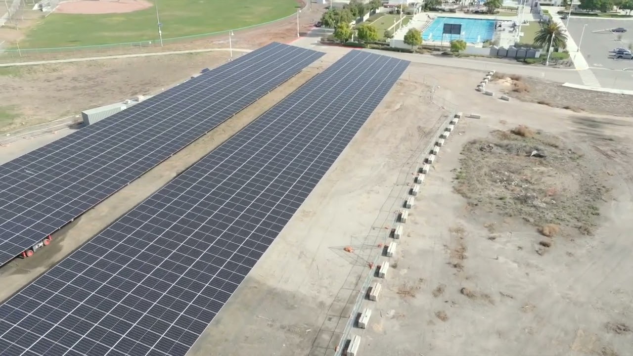 City of Ventura installs solar panels at Community Park