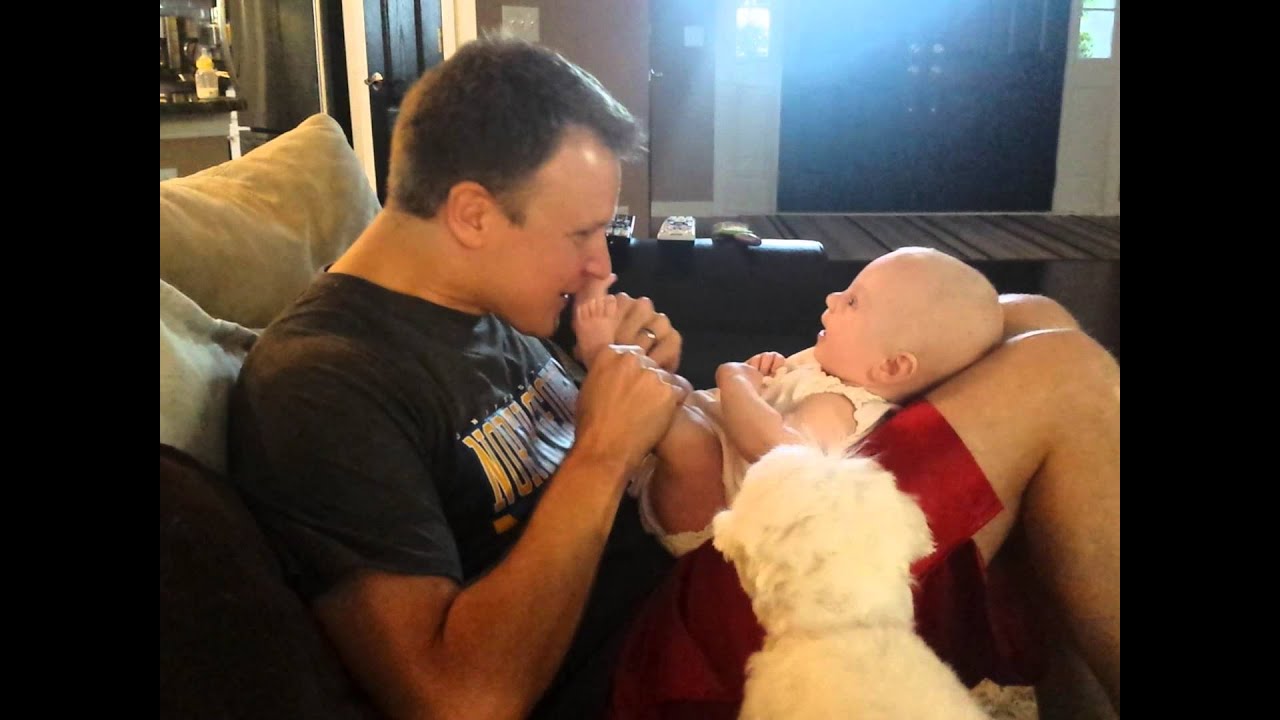 Daddy kissing feet