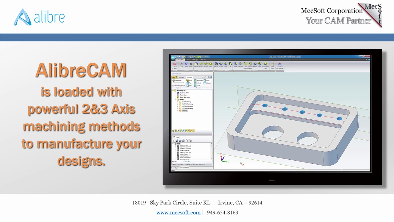 Alibre Atom3D + AlibreCAM = a Peerless parametric CAD/CAM solution!