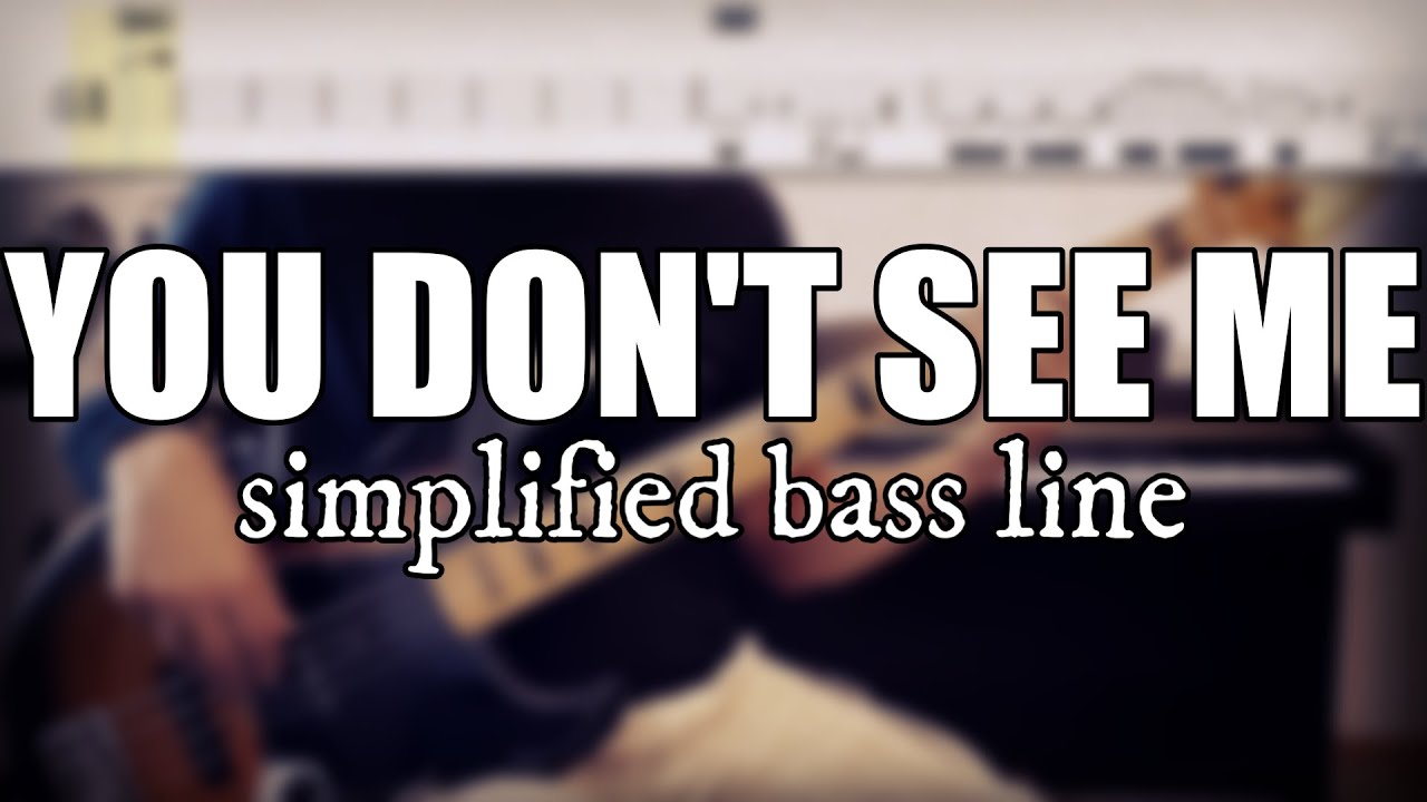 You Don't See Me - Al Jarreau | Simplified bass line with tabs #25