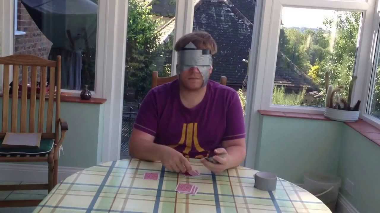 Awesome blindfolded card magic trick - 