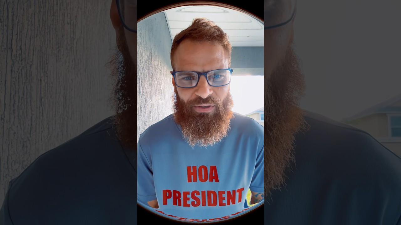HOA PRESIDENT&hellip;. WHAT A LOSER!!!!