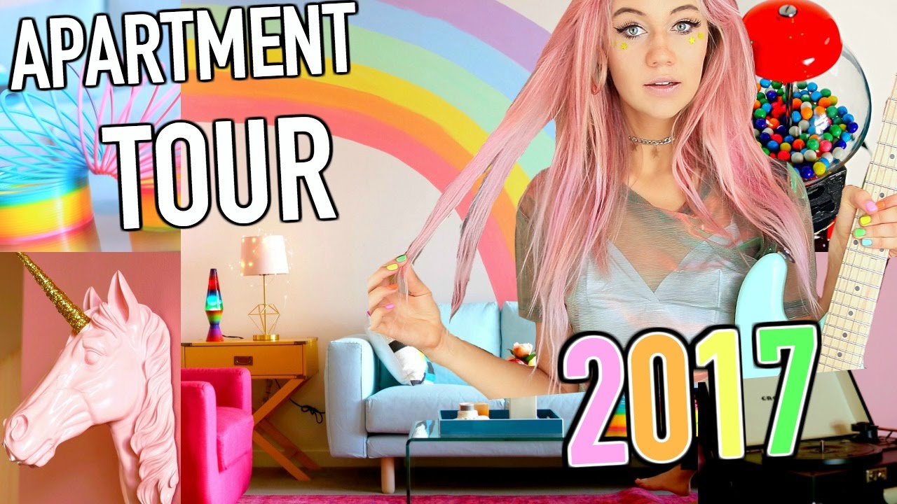 NEW APARTMENT TOUR 2017!! Epic Rainbow Mermaid Room