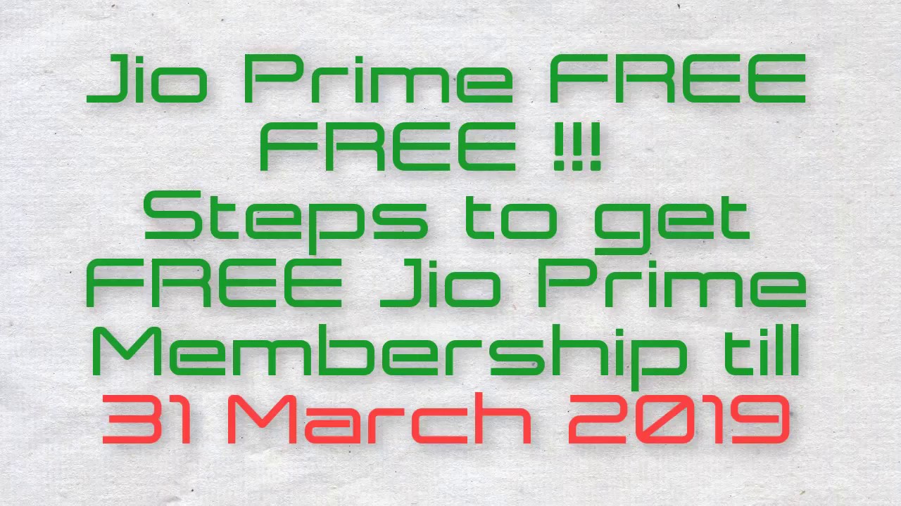 How to Get Jio Prime Membership FREE For 1 Year ?
