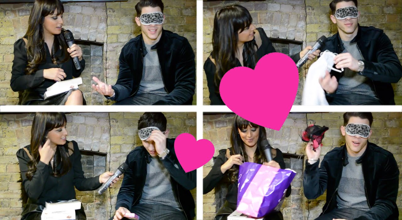 Nick Jonas Blindfold Challenge!  LOL!
