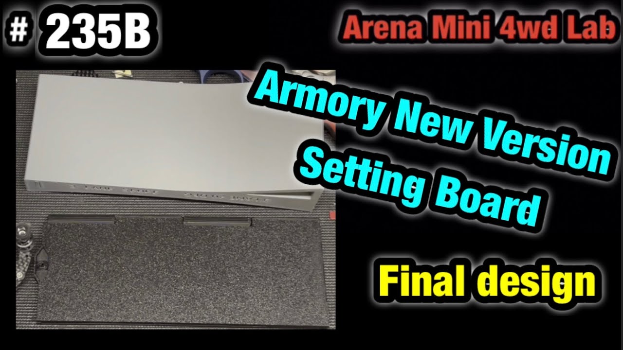 #235B Armory new setting board final design Arena Mini 4wd 『ミニ四駆』/Beyblade Club  ベイブレードX