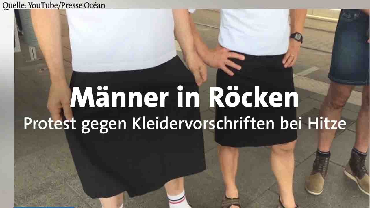 Protest gegen Kleiderordnung: Bei Hitze trägt Man(n) Rock