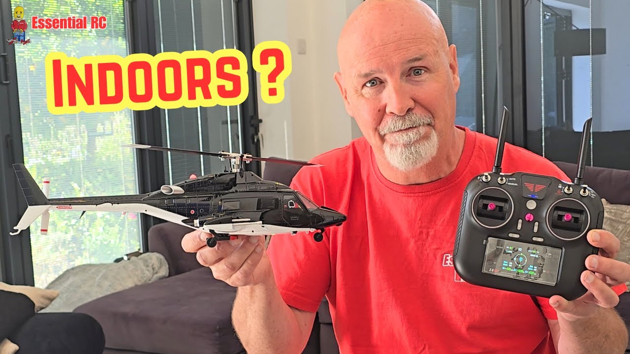 INDOORS ? Eachine E188S Airwolf 1/34 Scale RC Helicopter with Optical Flown/LIDAR