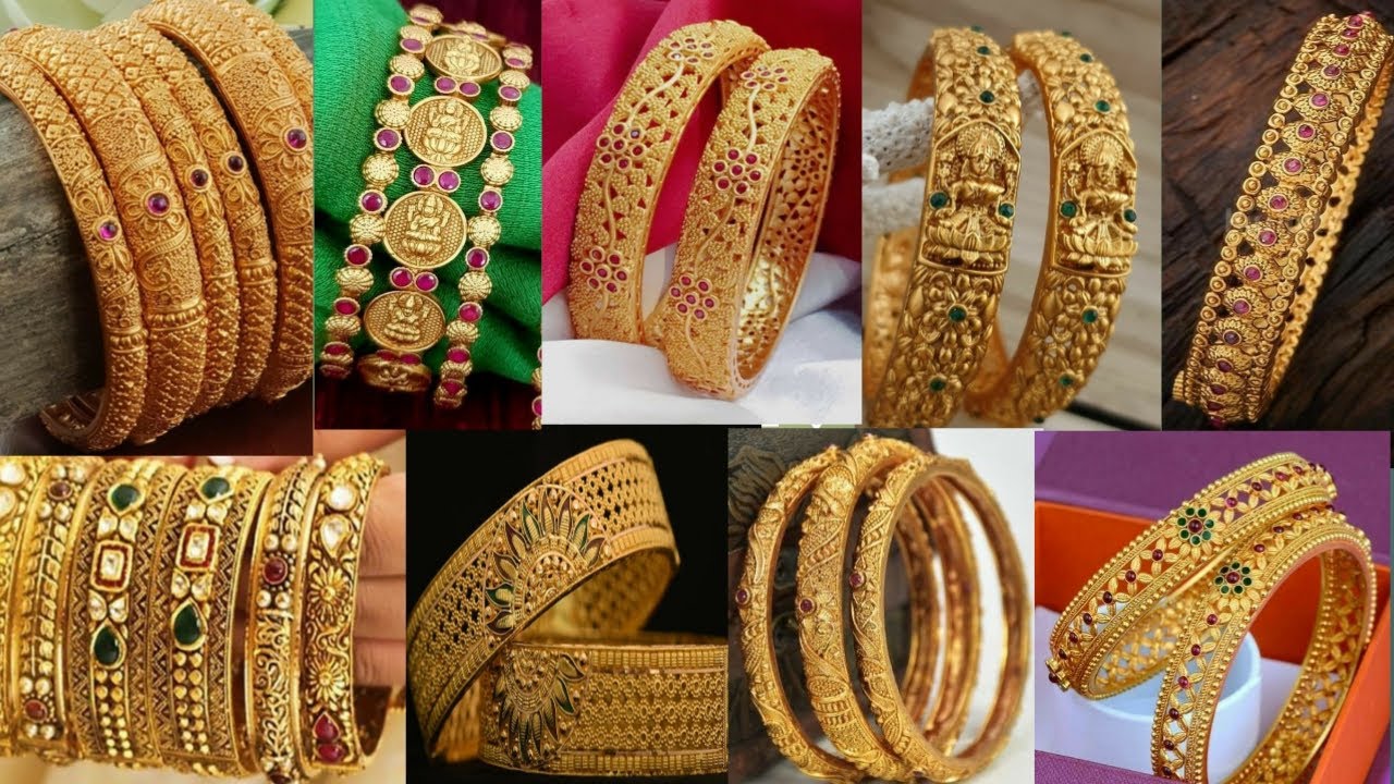 Latest Pure Gold Bangles Designs 2020 ||  Heavy & Light Weight Gold Bangles Collection || Bangles ||