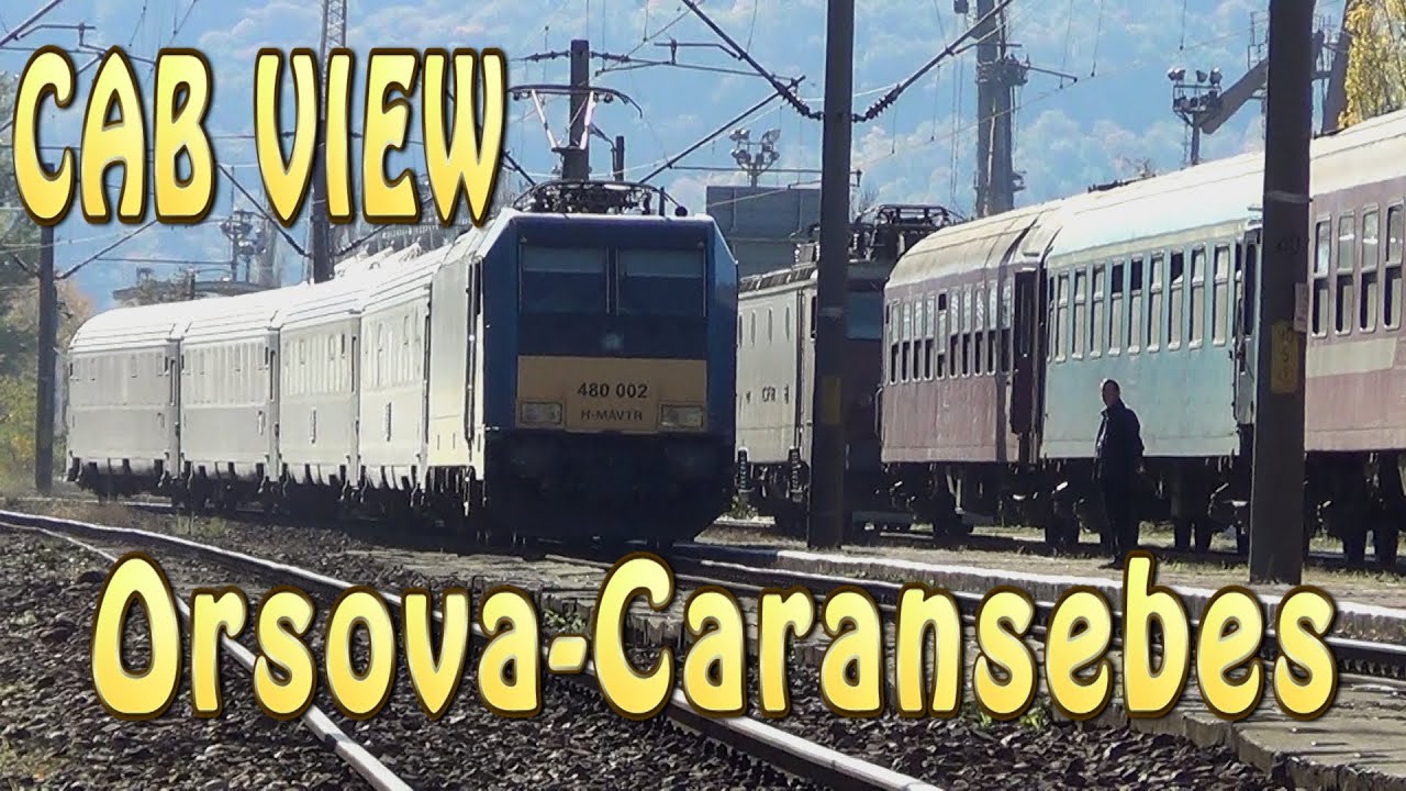 Orsova Caransebes Cabina Locomotivei-Cab Ride-Cab View-Dalla Cabina-Führerstandsmitfahrt-En Cabine--