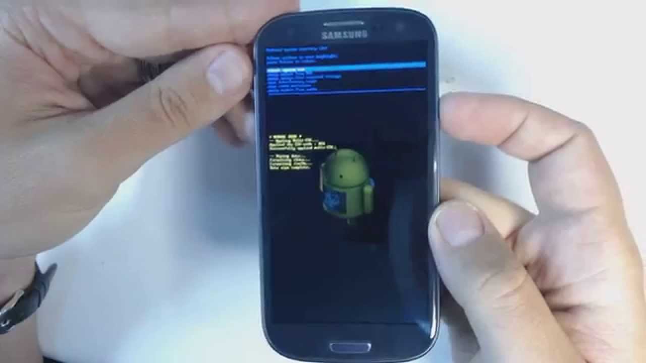 Samsung Galaxy S3 I9300 hard reset