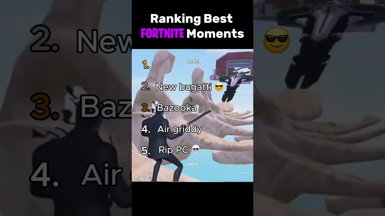 Рейтинг 5 лучших моментов Fortnite