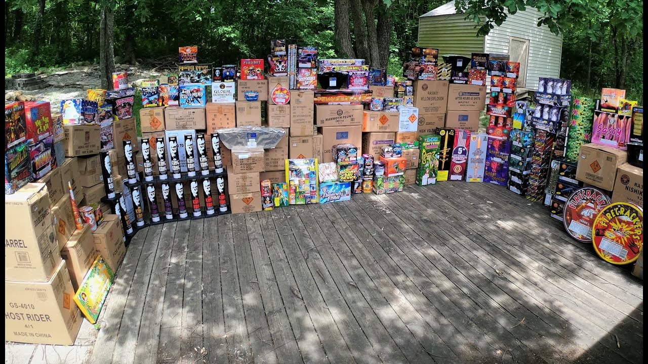 My Huge $6000 Fireworks Stash 2020 Complete!