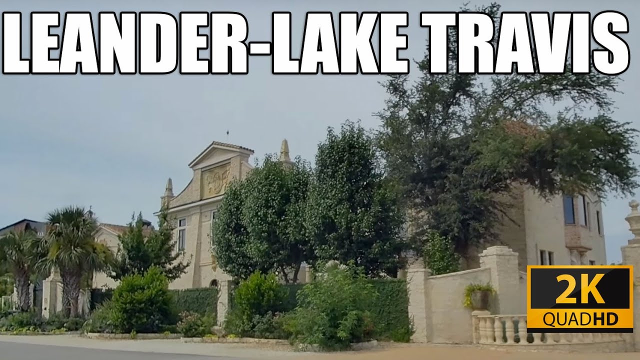Driving Austin: Leander to Lake Travis Dam (2K HD)