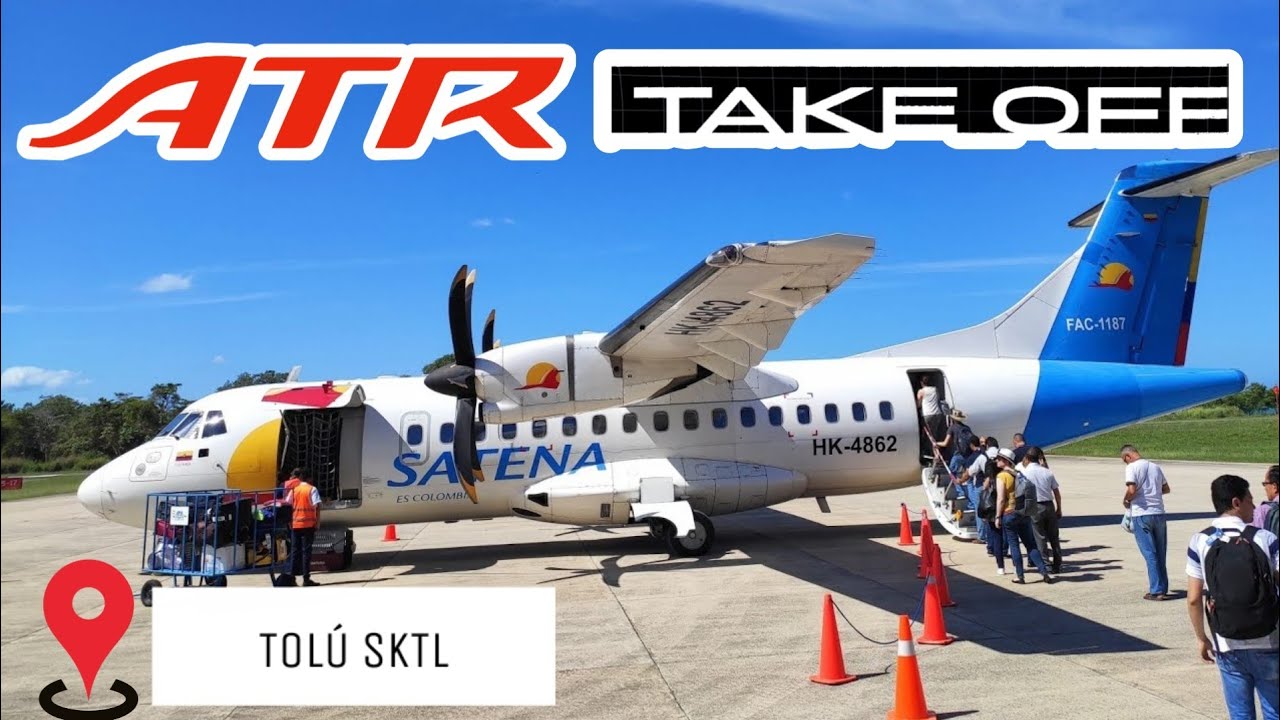 ATR 42-500 despegando de Tolú /SKTL TLU