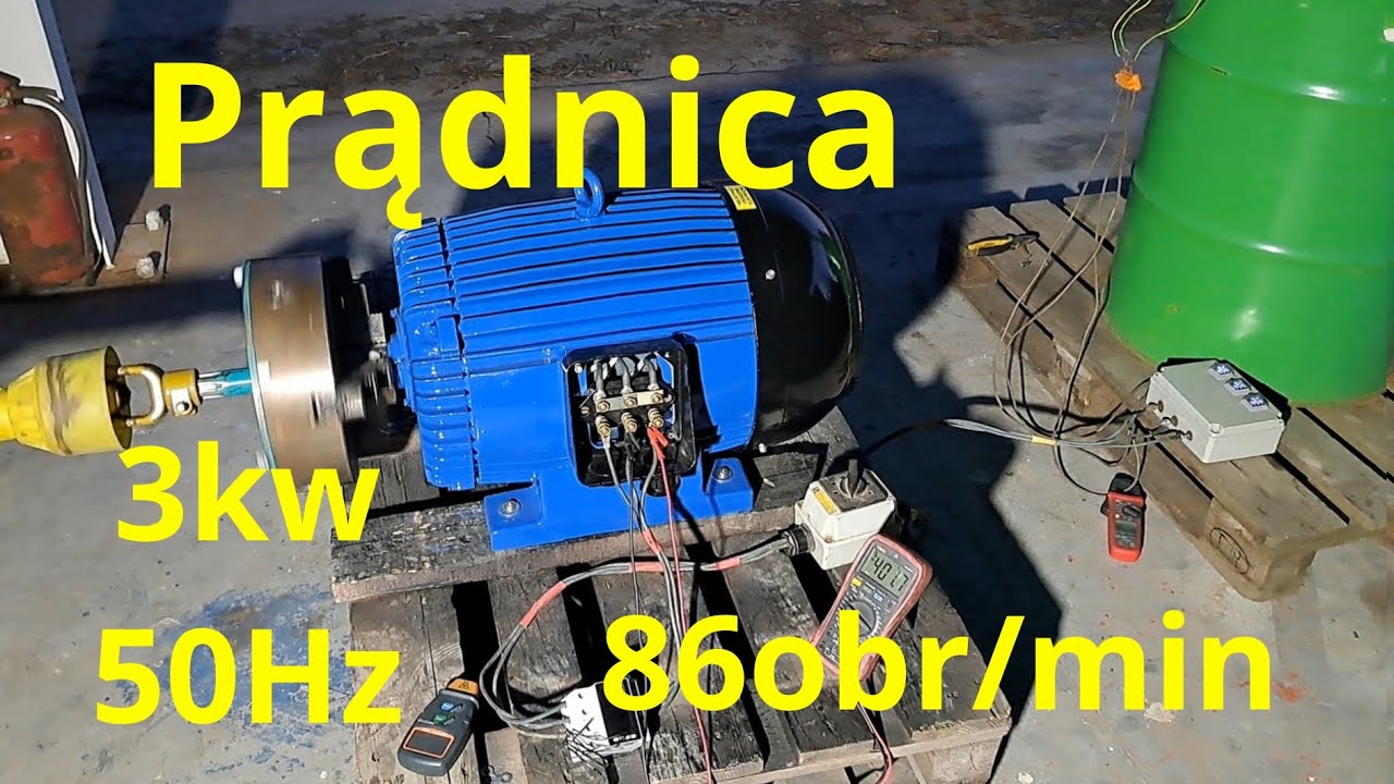 Prądnica wolnoobrotowa 7kw 145 obr/min 