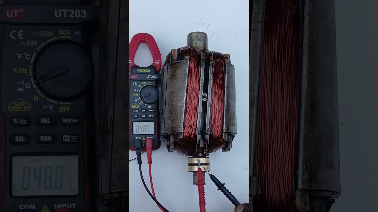5.5 kw generator rotor winding  #motor #electrical #copper