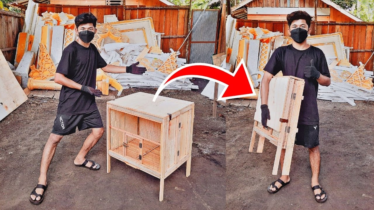 Cara membuat sangkar burung dan bisa di lipat 2022