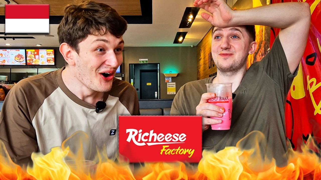 Иностранцы попробовали RICHEESE FACTORY LEVEL 5 в Индонезии! (Не очень понравилось) 🇮🇩