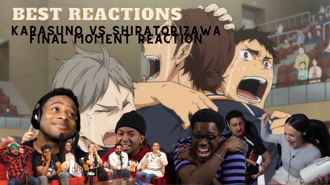 Karasuno vs Shiratorizawa Final Score Best Reaction Compilation | Haikyuu 3X10