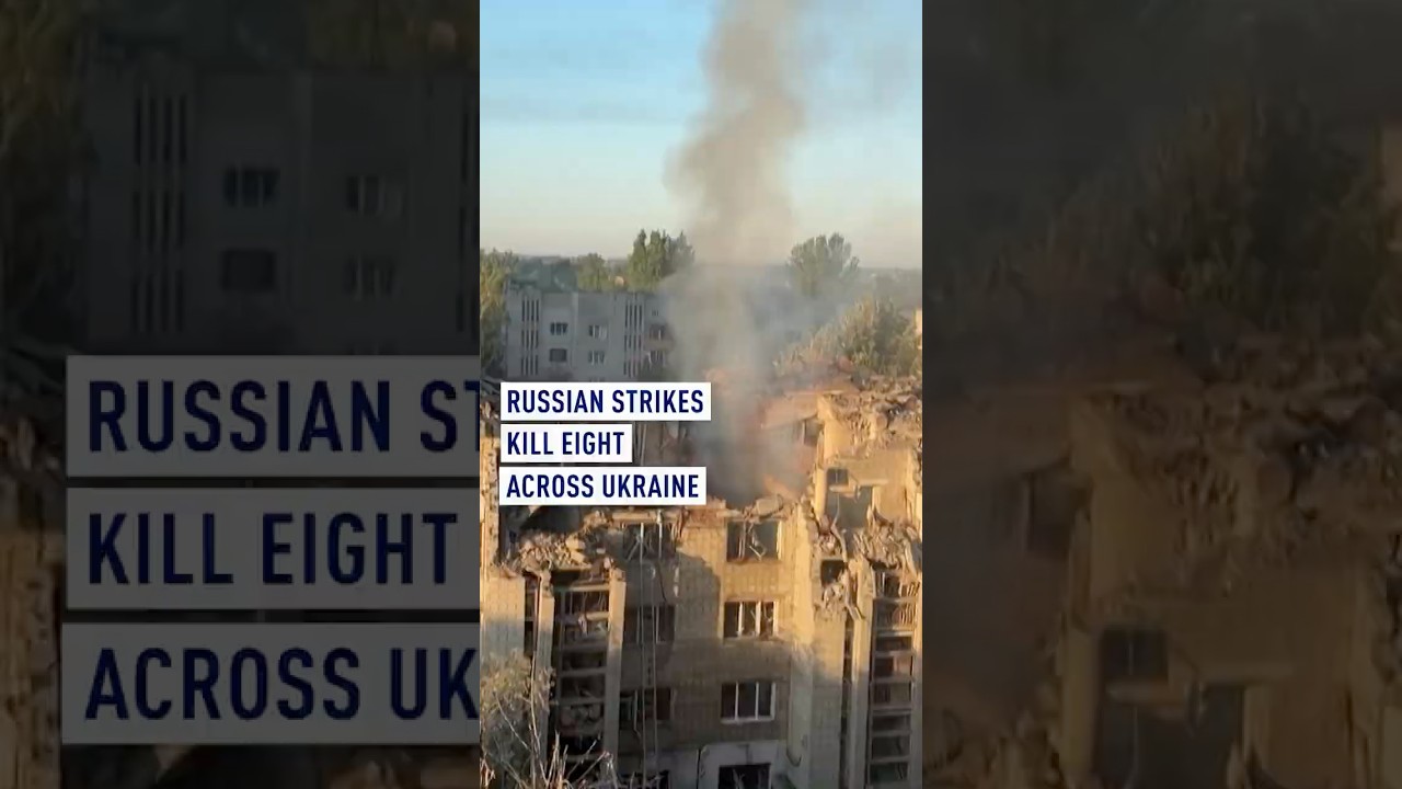 Russian strikes kill eight across Ukraine