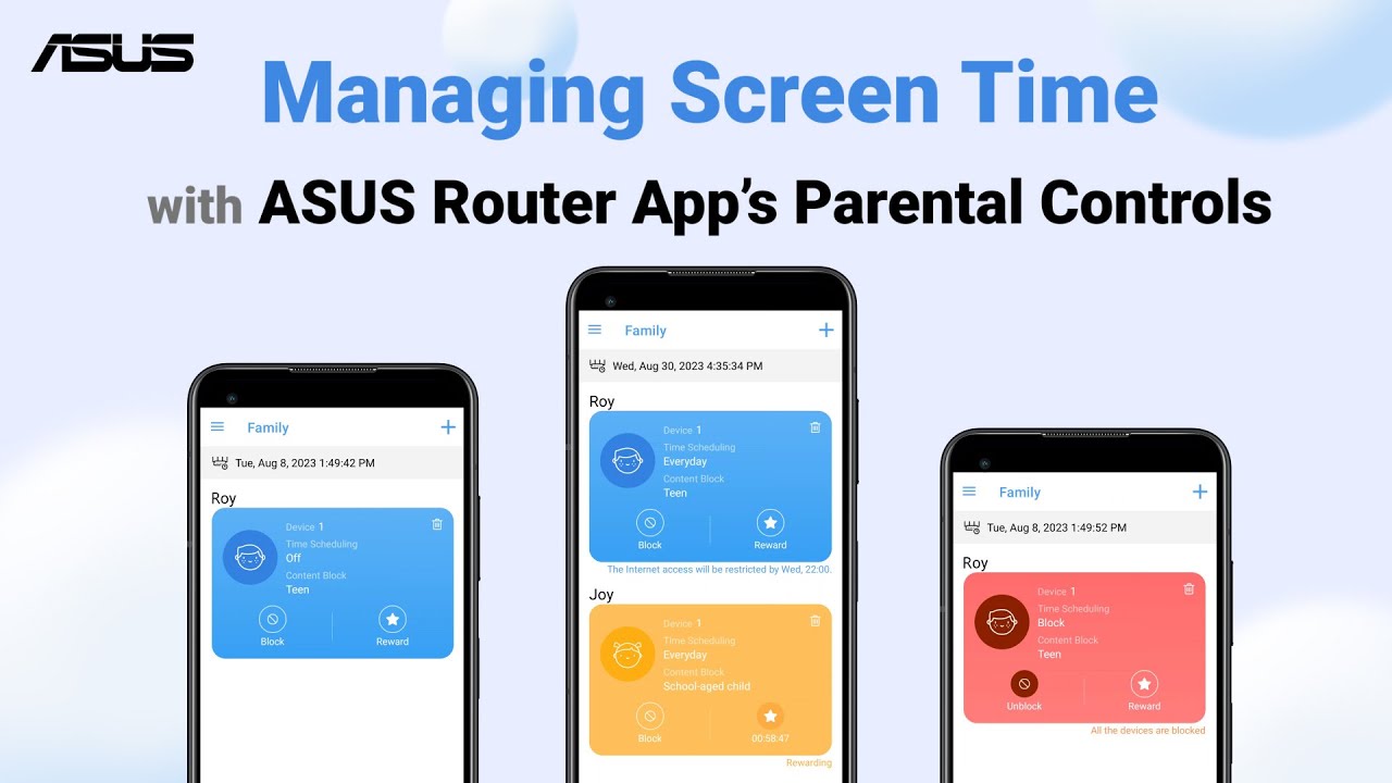 Managing Screen Time with ASUS Router Apps&rsquo; Parental Controls | ASUS SUPPORT