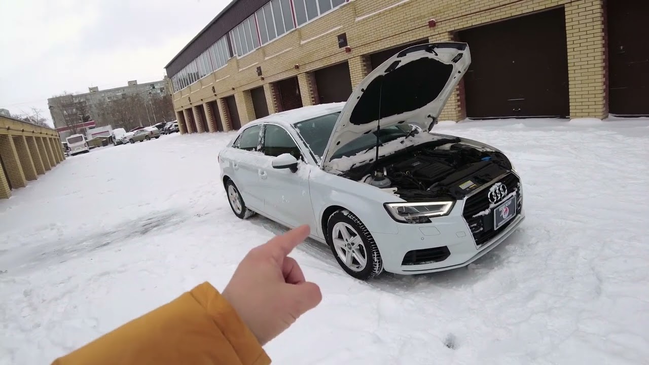 Привезли Audi A3 2020 г.в. из Японии - особенности зимней встречи автомобиля