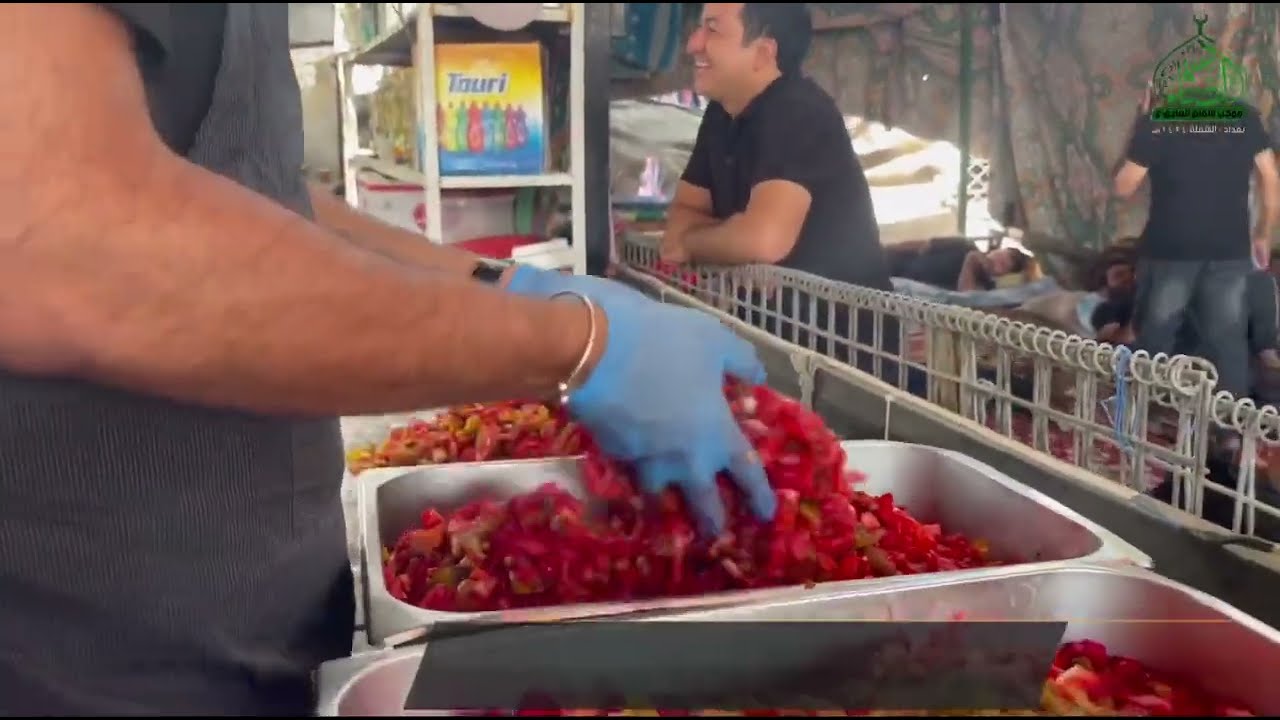 جانب من الخدمة الحسينية في الزيارة الاربعينية صفر ١٤٤٥