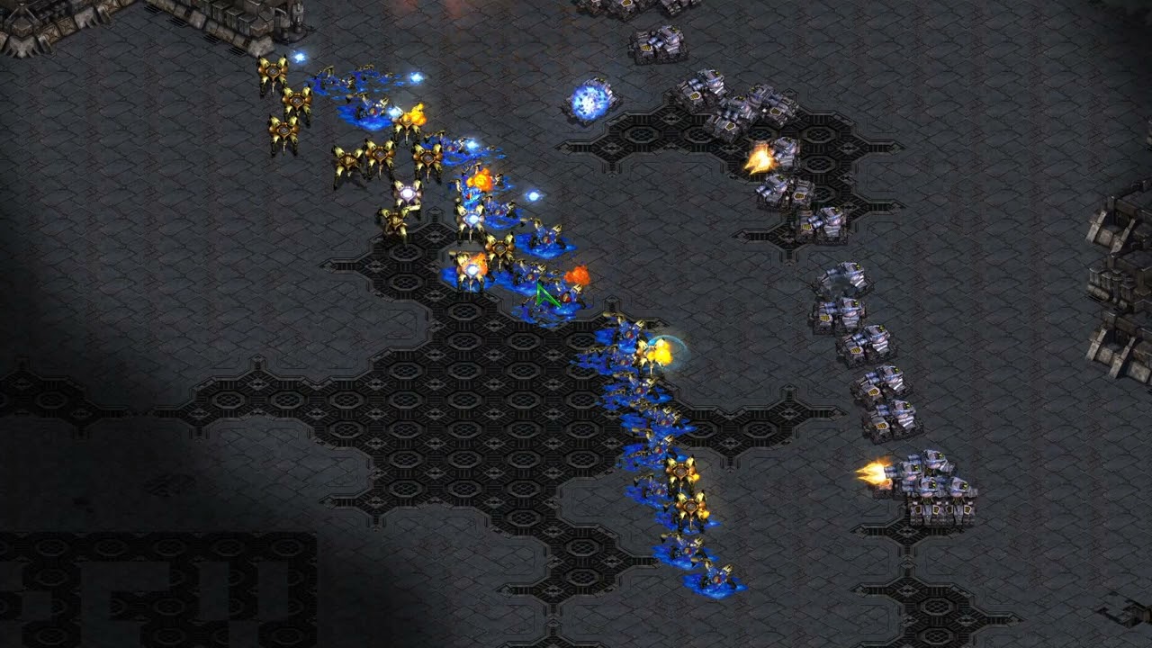 50 Siege Tanks vs 60 Dragoons (No siege mode)