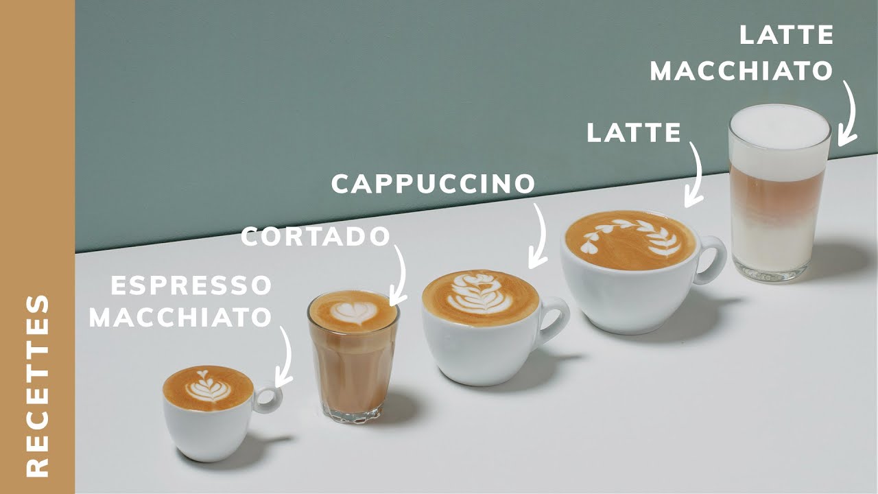 LES DIFFÉRENTS CAFÉS AVEC DU LAIT - 6 recettes de boissons lactées