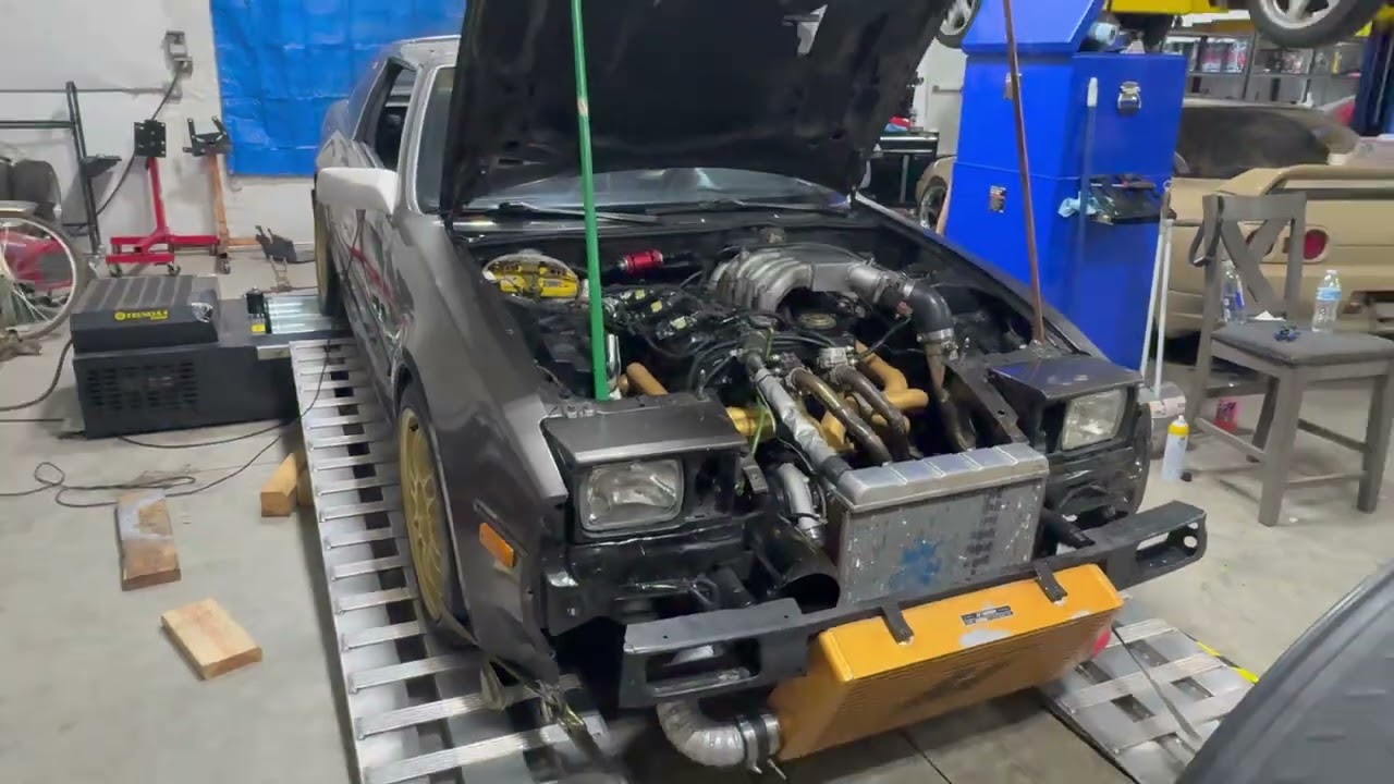 Z31 Nissan 300ZX on the dyno (DNJ cast Aluminum Pistons)