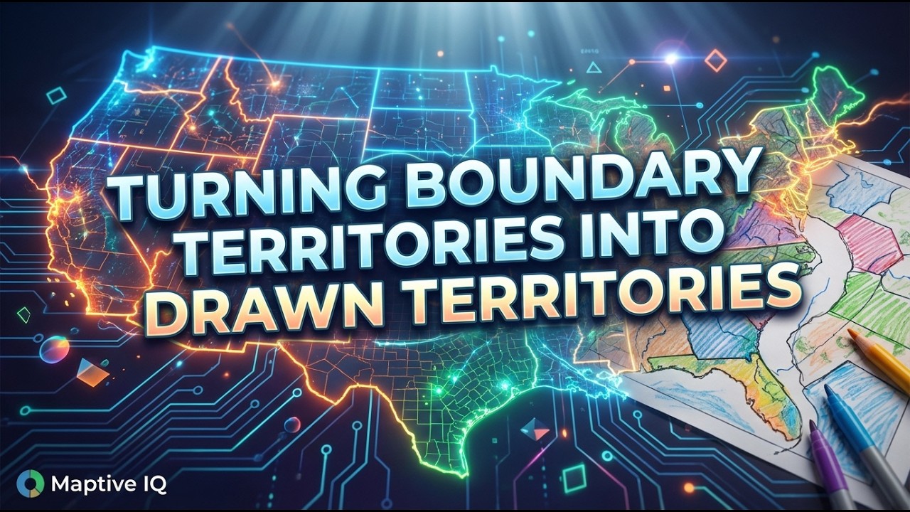 Turning Boundary Territories into Drawn Territories in Maptive IQ