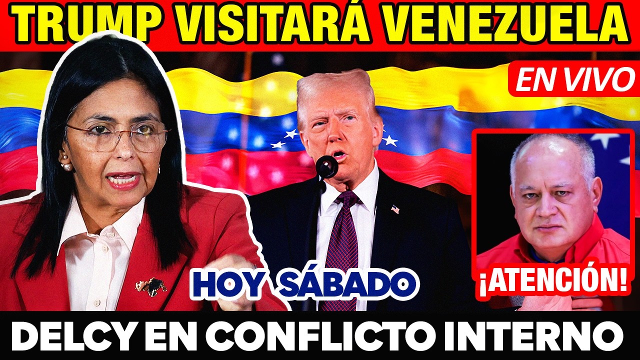 ÚLTIMO 🚨 RODRÍGUEZ EN TENSIÓN POLÍTICA 🔴 TRUMP HABLA DE POSIBLE VISITA Y PROTESTAS SIGUEN EN CARACAS