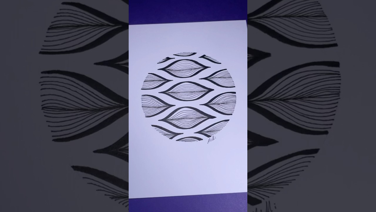 Tequila | The hidden doodle inside an agave plant | Zentangle - ish | Doodle Pattern