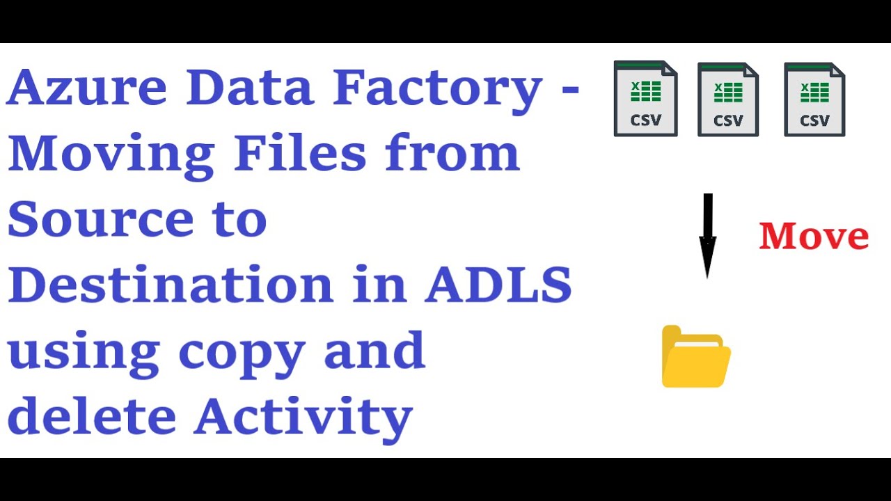 Azure Data Factory - Moving Files from Source to Destination in ADLS using copy and delete Activity