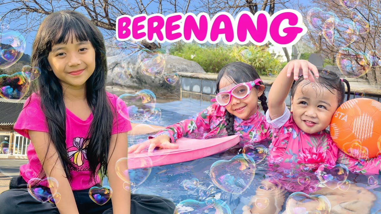 MAMA AJAK SAMANTHA DAN ADIK BAYI AUDREY BERENANG DI KOLAM DINGIN BANGET LIBURAN LIBUR SEKOLAH