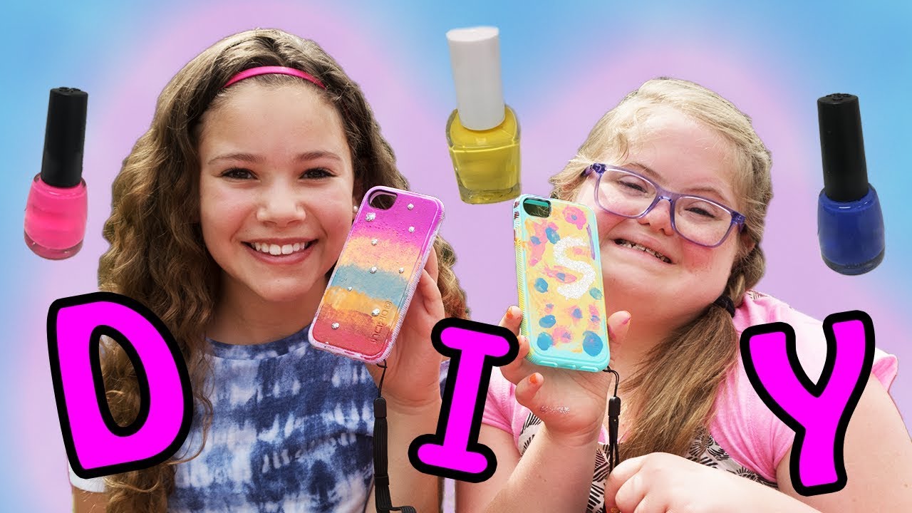 DIY Nail Polish Phone Case! ft Sierra Haschak!