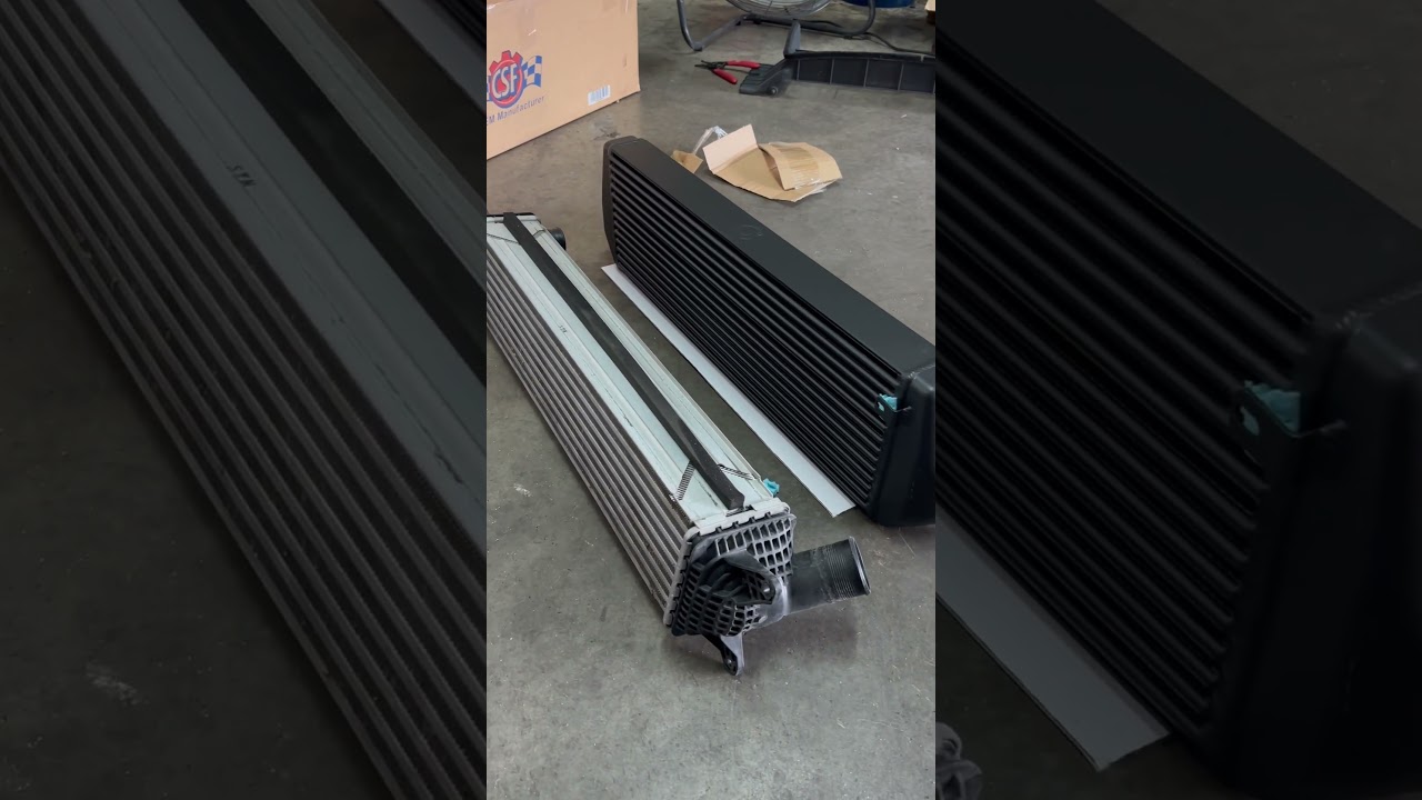 Hyundai Veloster N gets an upgraded intercooler. #hyundai #nperformance #racing #velostern