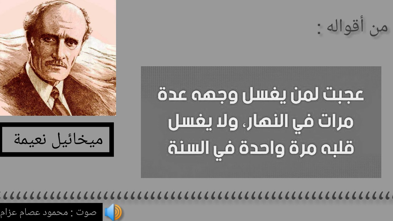 نبذة مختصرة عن الكاتب ميخائيل نعيمة