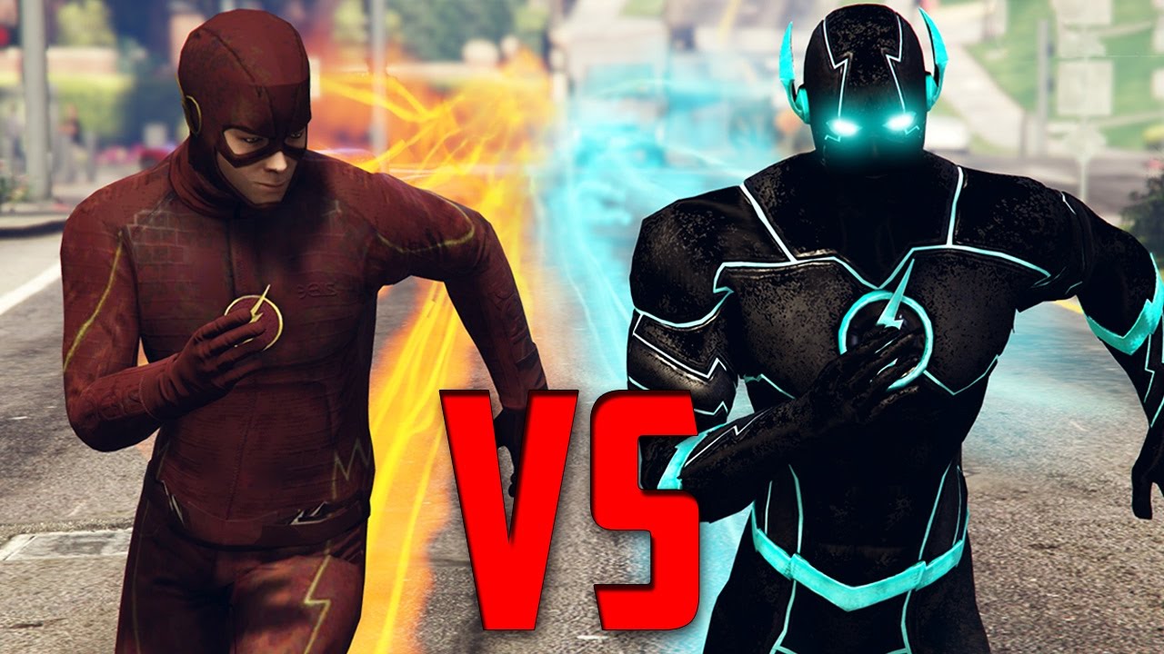 BLUE FLASH OF TIME vs FLASH | GTA 5 Epic Battle w/ Mods