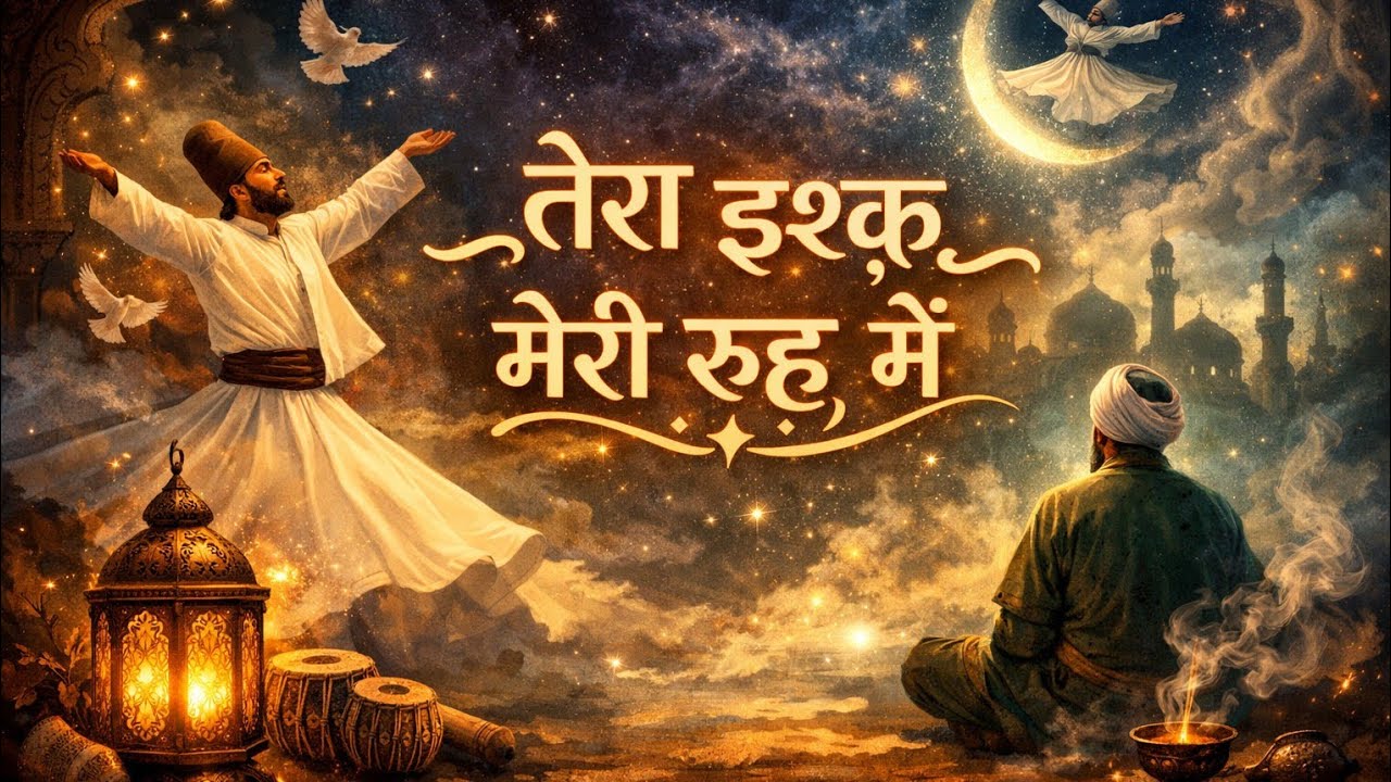 तेरा इश्क़ मेरी रूह में | Sufi Soul Journey–Mystical & Spiritual Melodies Spiritual Sufi Hart Music
