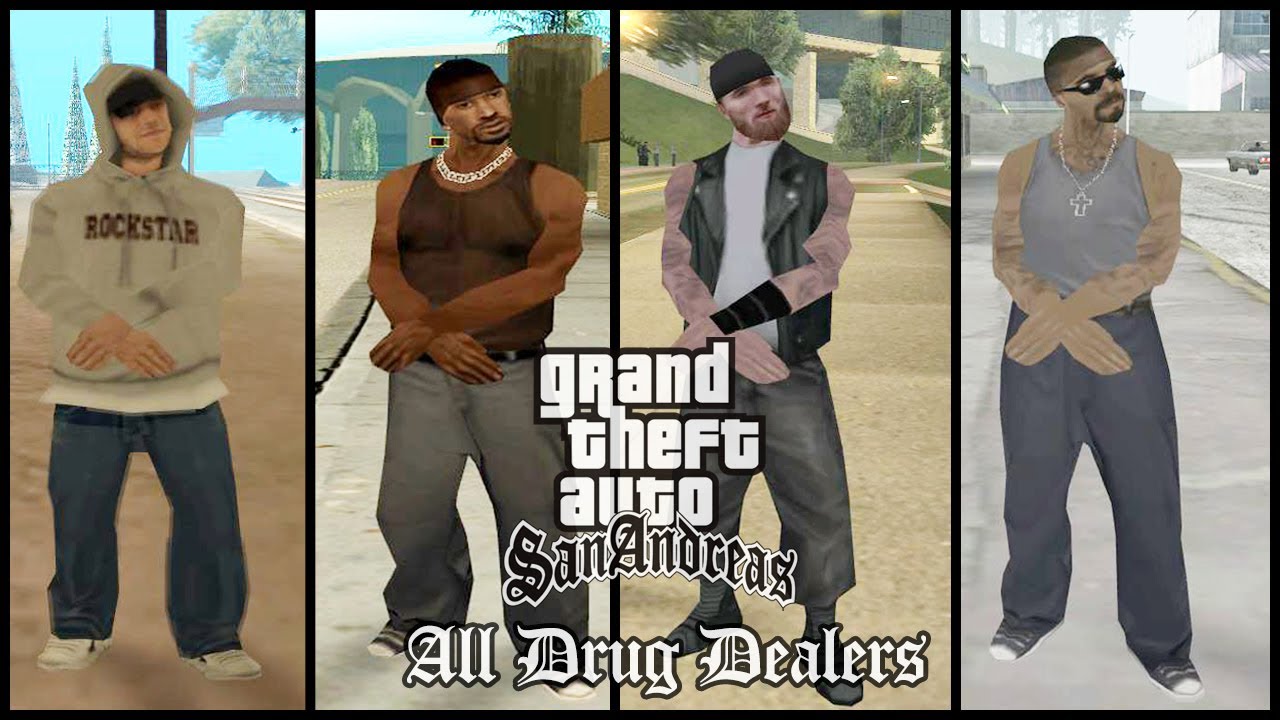 GTA San Andreas : All Crack Dealers Found!